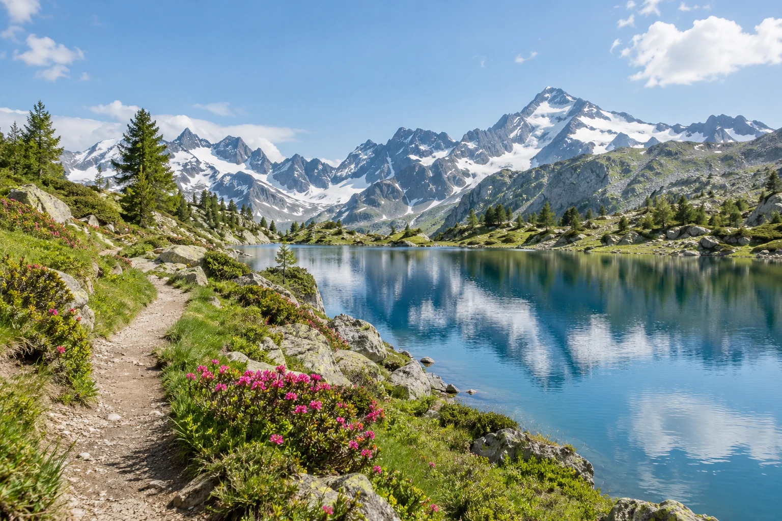 Destination randonnée dans les Alpes